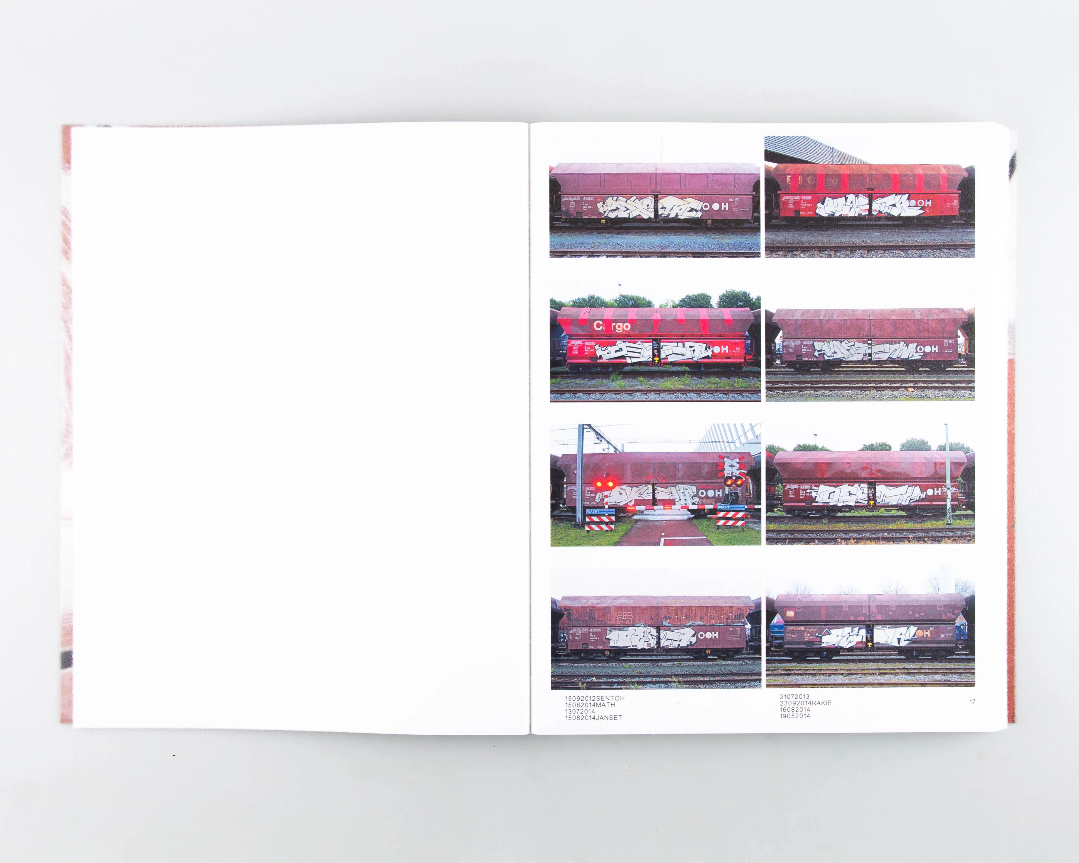 121/183, 761 photos of red-brown steel freight wagons with a painting on the side - Image 2