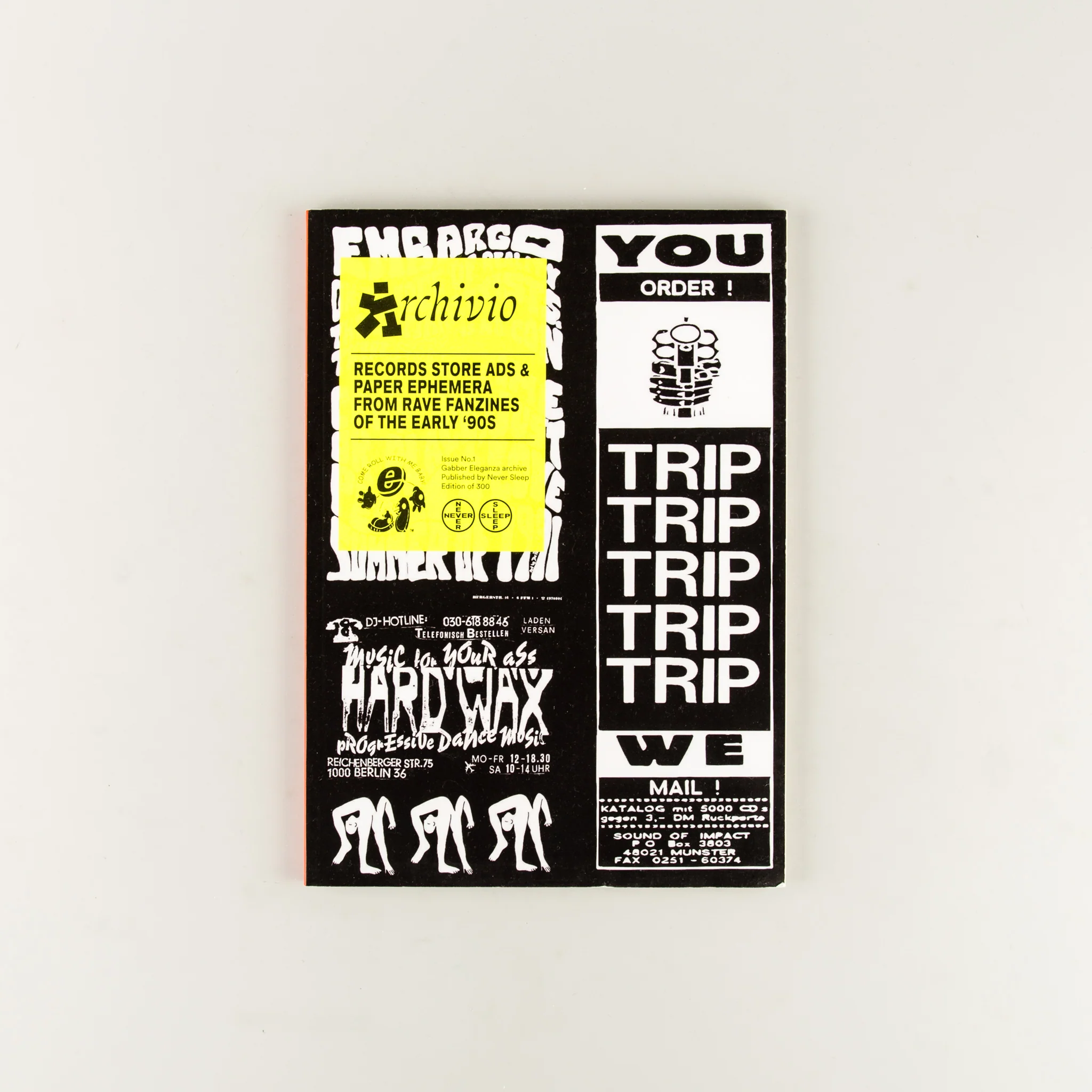 Archivio #1 - Records store ads and paper ephemera from Rave fanzines of the early 90s