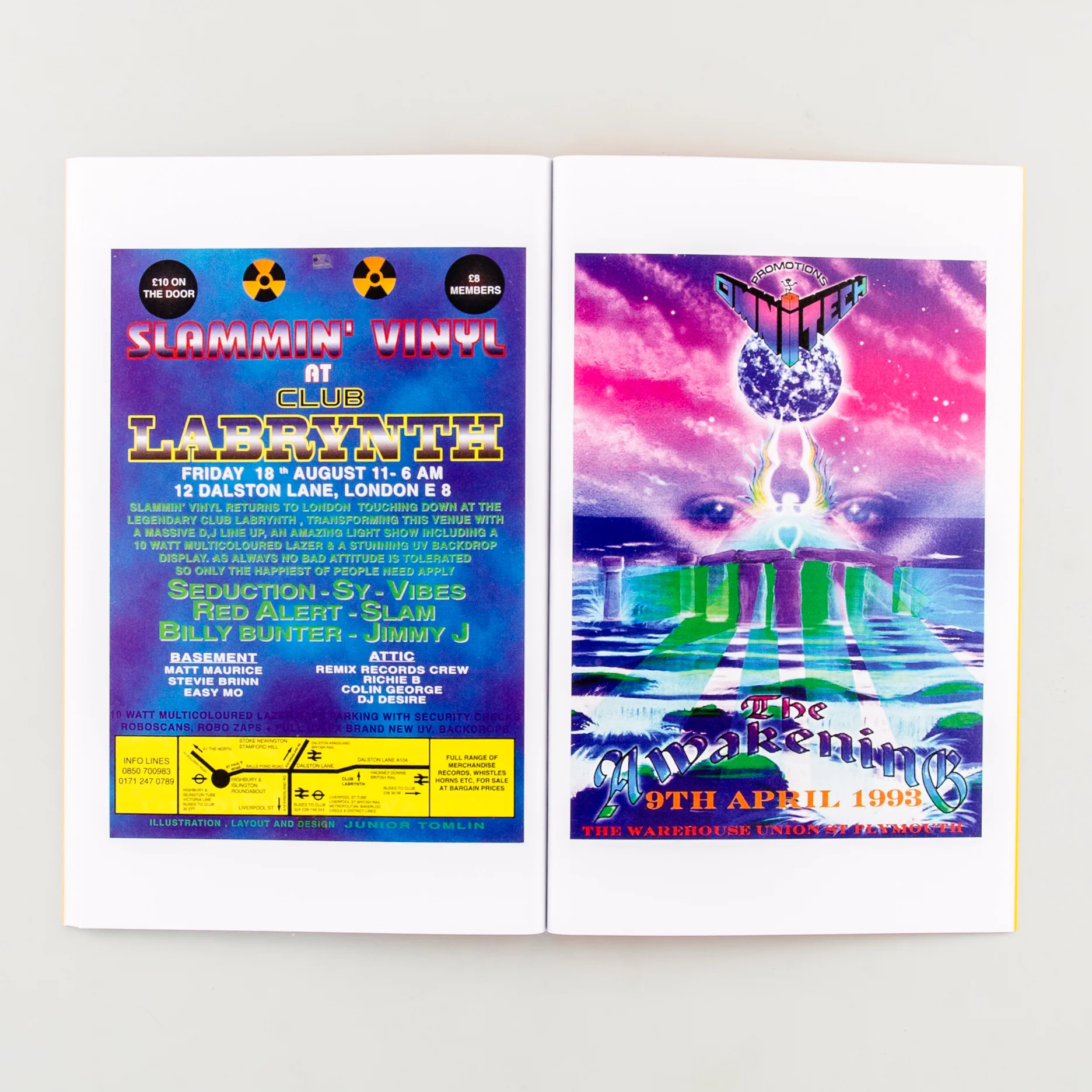 U.K. Rave Flyers from 1991 to 1996 - Image 8